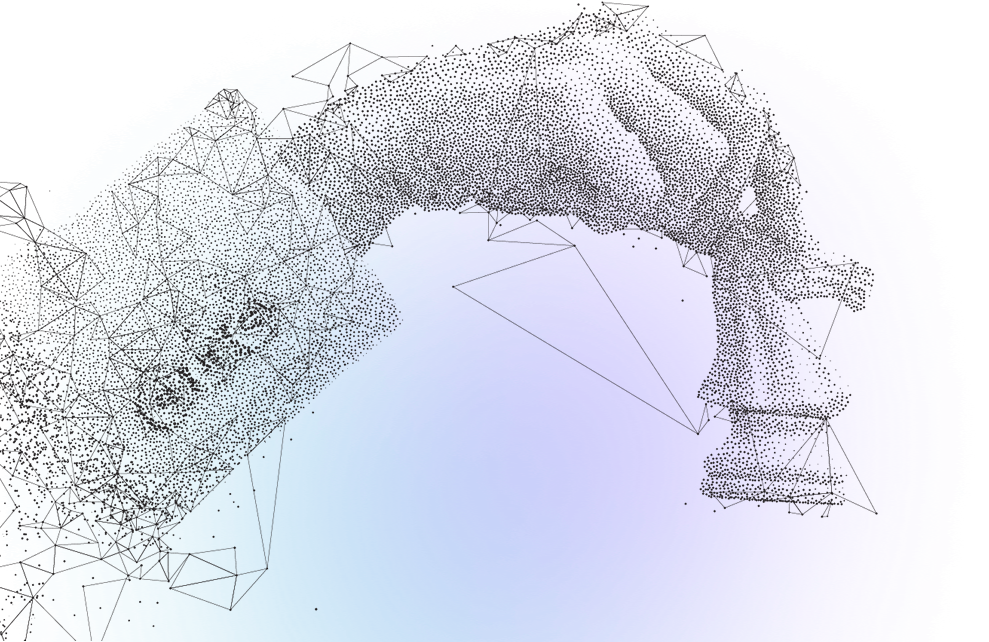 dotted line hand holding a chess piece